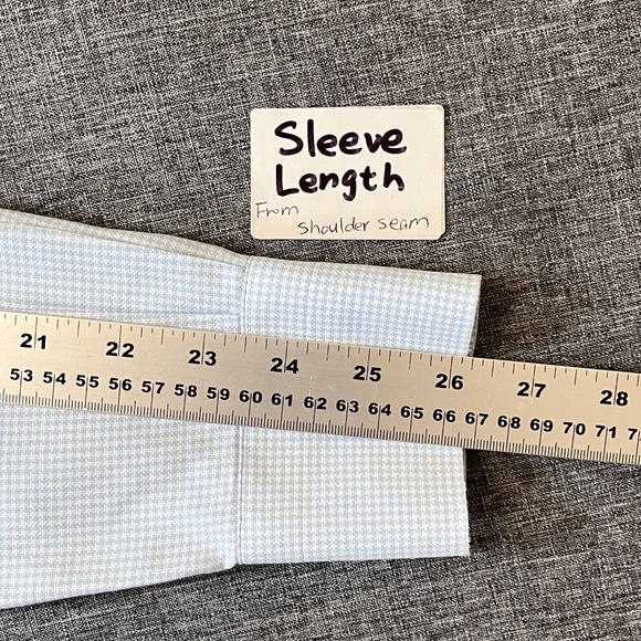 Suitsupply Egyptian Cotton Slim Check Button Up Shirt - Men's Size 40/15.75 - Picture 8 of 10